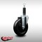 Service Caster 5'' SS Soft Rubber Wheel Swivel 1'' Expanding Stem Caster SCC-SSEX20S514-SRS-1 - alternate 4
